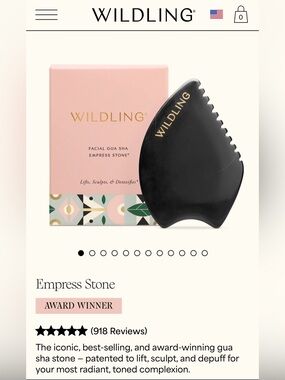 Wildling Empress Stone Facial Gua Sha - Black